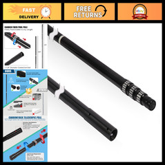 Lightweight 15FT Carbon Fiber Telescopic Pool Cleaning Pole – Adjustable 4-Secti