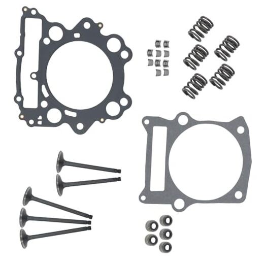 Engine Cylinder Head Intake Valve Head Top End Gasket Spring Kit Replacement