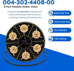 6-Port Module with Valve Shell O-Ring for Paramount Water Valve 004-302-4408-00
