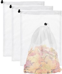 Effortless Cleaning with 4PCS Fine Mesh Pool Vacuum Bags – Drawstring Included