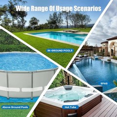 Complete Pool Cleaning Kit: Battery-Powered Vacuum with Telescopic Pole included