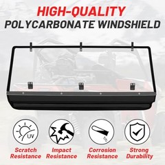 General 1000 Rear Windshield PC Back Window Compatible with Polaris Clear