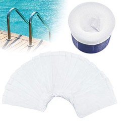 200 Pack Reusable Pool Skimmer Socks for Above Ground & Inground Pools