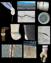 All Fix H2O EPOXY PUTTY Pool Repair Tile Gunite Stone Concrete Fiberglass Leaks