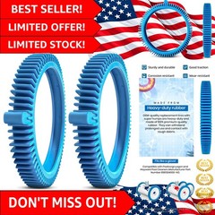 2-Pack Replacement Tires with Super Hump for Pool Cleaners – Fits Hayward & …
