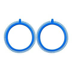 2Pcs Blue Front Tires with Super Hump Compatible with Hayward Phoenix Cleaner