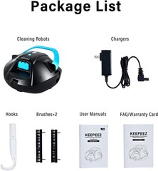KEEPEEZ SP-M101 Robotic Pool Cleaner 100 Minutes Runtime up to 860 sq.ft.