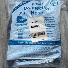 Jed Pool 60-345-06 Deluxe Spiral Wound Filter Connection Hose, 1-1/2&Prime; X 6&prime;