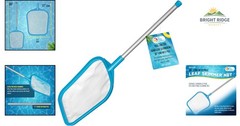 Compact Handheld Leaf Skimmer Net for Above-Ground and Inflatable Pools
