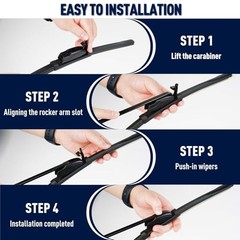 24&Prime; 20&Prime; 11&Prime; Front and Rear Windshield Wiper Blades for 2017-2023 For GMC Acadia