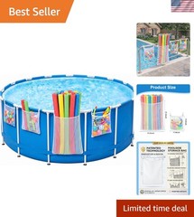 Mesh Storage Solutions for Poolside: 4-Pack Organizer & Adjustable Straps