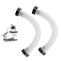 Pool Filter Pump Replacement Hose, 1.5&Prime; Diameter, 16&Prime; Long, 20 Inches, 2 PCS