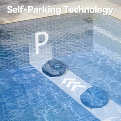 Sleek X1 Robotic Pool Vacuum: 2.5h Recharge & Versatile for Any Pool Surface