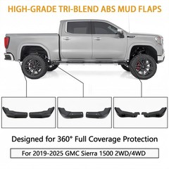 Mud Flap Delete Kit for 2019-2025 GMC Sierra 1500 2WD/4WD Front & Rear w/Screws