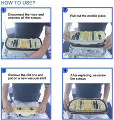 – Pool Cleaner Vacuum Skirt for Pentair Kreepy Krauly GW9500 Dorado 2 Pack