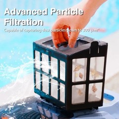 Seauto Robotic Pool Cleaner for Inground Pools Powerful Suction, Wall-Climbing