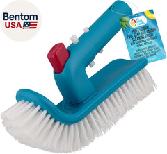 Pool Brush Head for Inground Pools, Hot Tub, Spa – Corner and Step Pool Scrubber