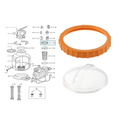 P07018 Pool Sand Pump Filter Nut and P07019 Lid For Sand Filter Valve Head Cover