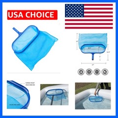 Pool Spa Leaf Skimmer Rake Net with Deep Pocket for Removing Leaves & Debris,…