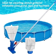 Durable Pool Spa Jet Vacuum Cleaner Set – 56&Prime; Pole & Dual Filter Bags Included