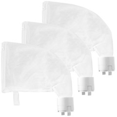 Pool Cleaner Bags 3Pack, Nylon Mesh Vacuum Replacement with Zipper Enclosure
