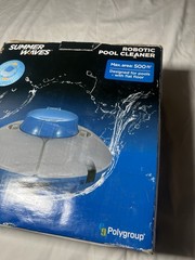 Summer Waves Robotic Cordless Rechargeable Swimming Pool Vacuum Cleaner Read