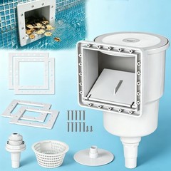 Universal Above Ground Pool Skimmer Kit, Heavy Duty Through Wall Pool Skimmer…