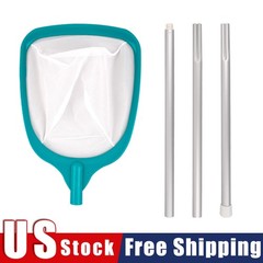Heavy Duty Pool Skimmer Net Fine Mesh Leaf Rake Swimming Pool Cleaning Tool New