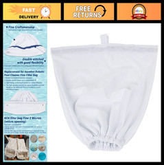 Fine Filter Bag Replacement for Pool Cleaners – Fits Aquabot S-2-40, S2-50, Pura