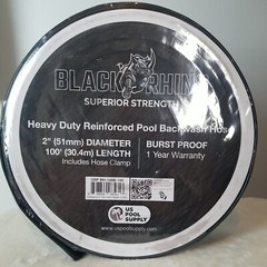 Black Rhino 2&Prime; x 100&prime; Pool Backwash Hose Extra Heavy Duty