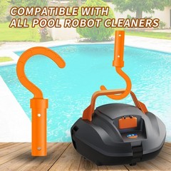 Universal Robotic Pool Cleaner Hook: Durable, Easy Use for All Pools – Orange