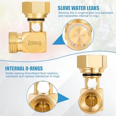 Garden Hose Swivel elbow Connector 90 Degree Solid Brass Pipe 1PC