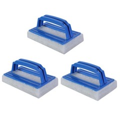 3 Pieces Pool Scrubbing Sponge Pad for Corner Liners and Spa Maintenance