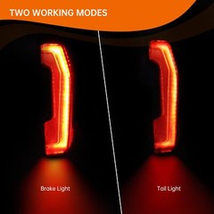 LED Taillights Compatible with 2024+ Polaris Xpedition Accessories Smoked Bla…