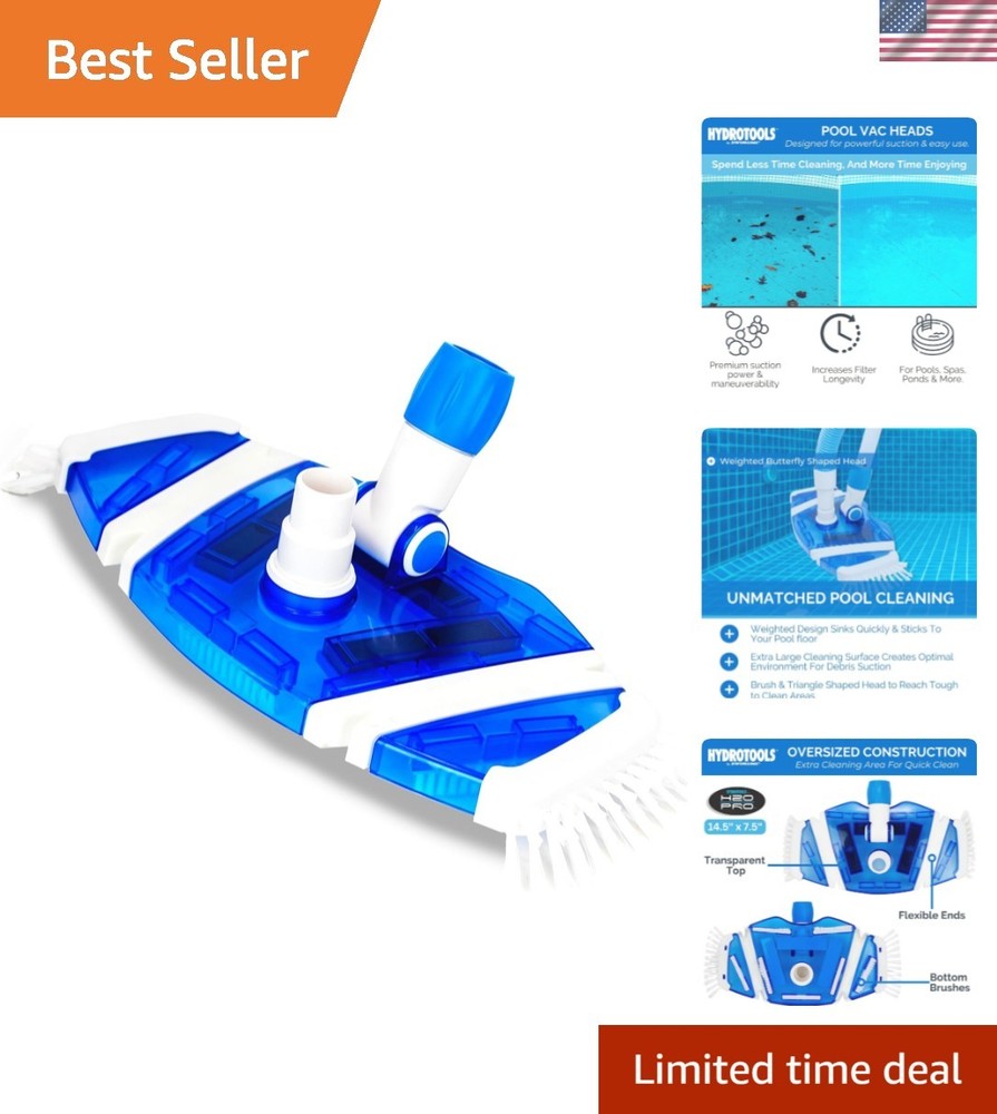 Weighted Pool Vacuum Head with Universal Hose Connector – Perfect for Any Pool