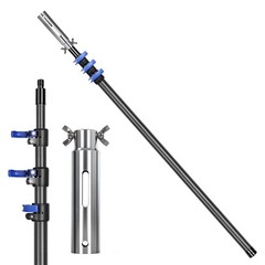 DOBEN Carbon Fiber Pool Pole, 16FT Heavy Duty Telescopic Pool Pole, Universal