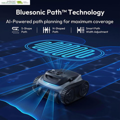 Robotic Pool Cleaner with Superior Suction, Smart Navigation, APP Control, Wall