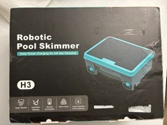 Pool Skimmer Model H3 Over-Ground Robotic Pool Cleaner, Solar power