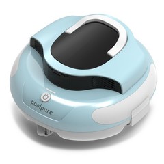 POOLPURE Cordless Robotic Pool Cleaner – 100Min Runtime,1000 Sq.Ft, Auto-Parking