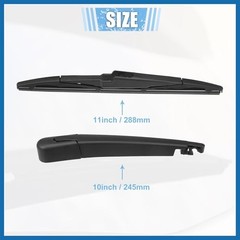 Rear Windshield Wiper Blade Arm Set Back Wiper Assembly Replacement Fit for