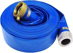 Versatile 2&Prime; x 25&prime; Heavy Duty Blue PVC Backwash Hose – Resistant to Chemicals