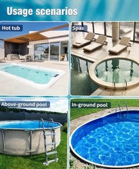 LITTLE SHARK Pool Vacuum For Above Ground Pool, Hot Tub Vacuum 60W Motor, Sealed