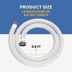 Pokin 1.5 Inch Pool Pool Pump Hose For Above Ground Pools1-1/2 Filter Pump Hose