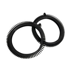 2PC Pool Cleaner Replacement 896584000-143 Black Front Tire Kit with Super Hump
