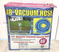 Swimming Pool 1.5” 48’ Vacuum Hose (One. Piece) NIB