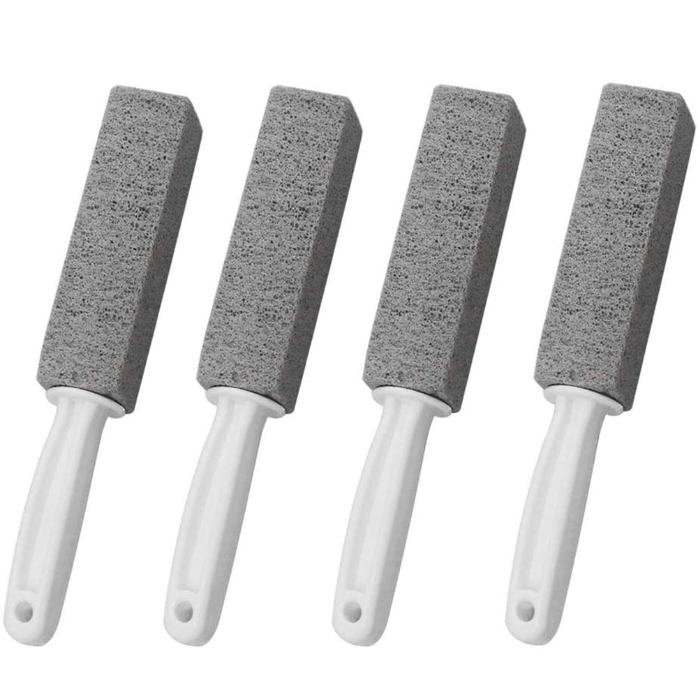 4 Pack Toilet Pumice Stone with Handle, Pumice Stone Toilet Bowl Cleaner Pumice