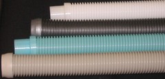 AMFLEX AUTOMATIC Pool CLEANER 1.5&Prime;x 48&Prime; W/ Tapered Leader – 8pk Gray Hoses