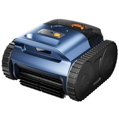 Cordless Robotic Pool Vacuum Track Drive Sonar Navigation