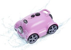 Cordless Wall Climbing Robotic Pool Cleaner for 2200 Sq Ft In-Ground Pools Pink