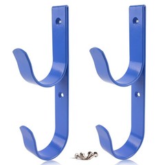 Heavy Duty Pool Pole Hangers Set Aluminum Hook Holders with Screws